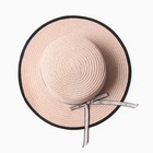 Шляпа для девочки MINAKU "Леди", размер 52-54, цвет розовый - Фото 2