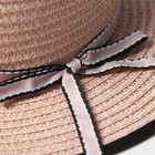 Шляпа для девочки MINAKU "Леди", размер 52-54, цвет розовый - фото 807072934