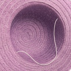 Шляпа с бомбошками для девочки MINAKU, фиолетовая, размер 50 4156104