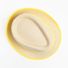Шляпа женская MINAKU "Летняя", размер 56-58, цвет жёлтый - Фото 2
