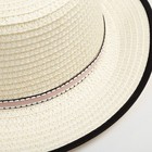 Шляпа для девочки MINAKU "Леди", размер 52-54, цвет экрю - Фото 3
