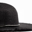 Шляпа женская MINAKU "Блеск", размер 56, цвет чёрный - Фото 3