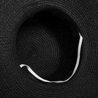 Шляпа женская MINAKU "Блеск", размер 56, цвет чёрный - Фото 5
