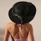 Шляпа женская MINAKU «Блеск», размер 56, чёрная - Фото 2