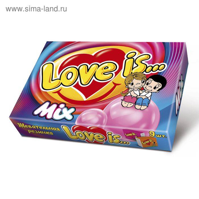 Жевательная резинка Love is Микс , 37.8г. - Фото 1