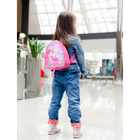 Рюкзак детский, значок, отдел на молнии, цвет розовый - Фото 2