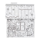 Домик-раскраска 3 в 1 «В гостях у Деда Мороза», 5 фломастеров, 6 деталей - Фото 5