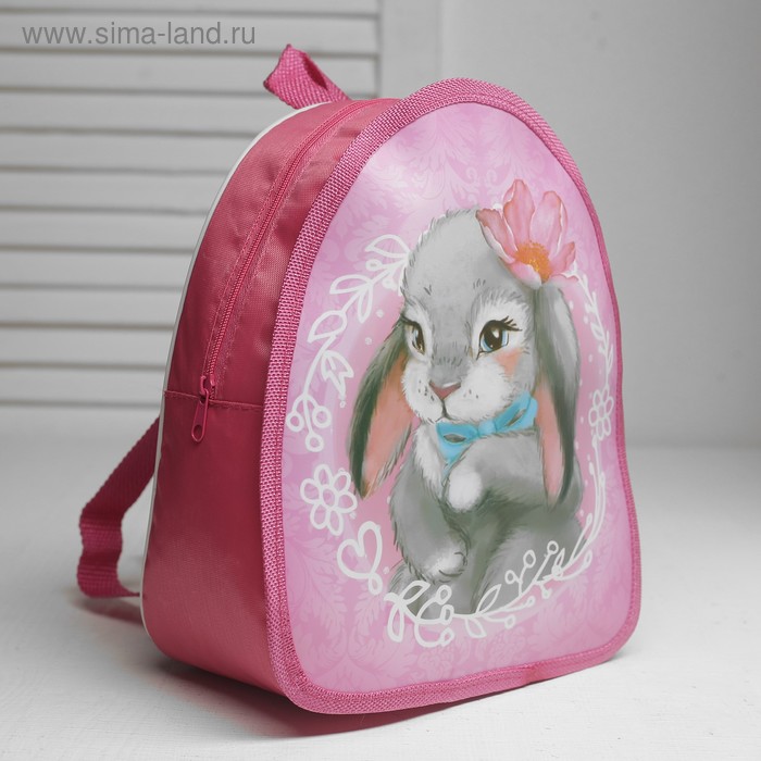 Рюкзак детский "Зайка", цвет розовый - Фото 1
