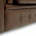 Диван "Честерфилд" 2х местный, экокожа, коричневый - Фото 6