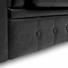 Диван "Честерфилд" 2х местный, экокожа, черный - Фото 6