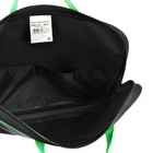 Папка с ручками текстильная А4, Calligrata "Офис, 350 х 265 х 45 мм, ПМД 2-42, чёрная/салатовая - Фото 6