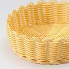 Корзинка для подачи Доляна, 17×17×6,5 см, цвет молочный - Фото 3