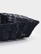 Корзинка для фруктов и хлеба Доляна «Плетёнка», 24×24×6.5 см, пластик, плетёная, чёрная 4146257 Корзинка для фруктов и хлеба Доляна «Плетёнка», 24×24×6.5 см, пластик, плетёная, чёрная 4146257