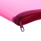 Папка с ручками А4, 230 х 185 х 25 мм, молния вокруг, пластиковая, ПТ-112, "Офис", тонированная, цвет розовый - фото 9237766