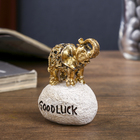 Сувенир полистоун "Слонёнок - Good luck" МИКС золото/серебро 6,5х5х4 см - Фото 2