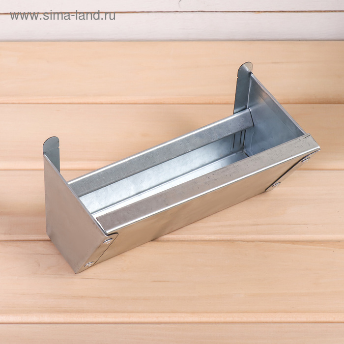 Навесная поилка-кормушка, 20 см, металл, Greengo - Фото 1