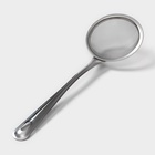 Сито для просеивания с ручкой Доляна «Фире», d=11 см, серебристое - Фото 3