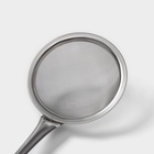 Сито для просеивания с ручкой Доляна «Фире», d=11 см, серебристое - Фото 4