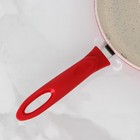 Сковорода «Селект», d=20 см, пластиковая ручка, антипригарное покрытие, цвет красный - Фото 4