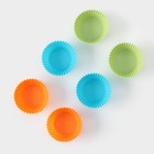 Форма для выпечки Доляна «Силикон плюс», 27×18.5 см, 6 ячеек, силиконовые вкладки, антипригарное покрытие, формочки, МИКС - Фото 7