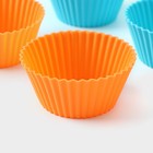 Форма для выпечки Доляна «Силикон плюс», 27×18.5 см, 6 ячеек, силиконовые вкладки, антипригарное покрытие, формочки, МИКС - Фото 8