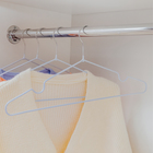 Плечики-вешалки для одежды Доляна, размер 40-44, антискользящее покрытие, цвет нежно-голубой - Фото 6