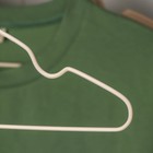 Плечики-вешалки для одежды Доляна, размер 40-44, антискользящее покрытие, цвет европейский коричневый - Фото 2