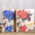 Фотоальбом на 200 фото 13х18 см "Крупные цветы" золот.обвод, в коробке МИКС 33х27,5х5,7 см - фото 20919596