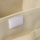 Короб стеллажный для хранения с крышкой Доляна «Алва», 26×20×15 см, бежевый - Фото 3