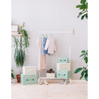 Короб стеллажный для хранения «Алва», 37×24×24 см, бежевый - Фото 7