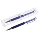 Ручка шариковая, подарочная, поворотная, в пластиковом футляре, «Стразы» - Фото 3