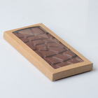 Подарочная коробка под плитку шоколада, крафт с окном, 17,1 х 8 х 1,4 см - Фото 1