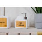 Дозатор для моющего средства с подставкой для губки SAVANNA «Природа», 450 мл, цвет белый - Фото 6