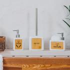 Дозатор для мыла SAVANNA «Природа», 350 мл, белый - Фото 7