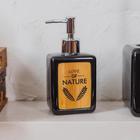 Дозатор для жидкого мыла SAVANNA «Природа», 350 мл, цвет чёрный - фото 8454531