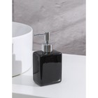 Дозатор для жидкого мыла SAVANNA «Природа», 350 мл, цвет чёрный - фото 4270944