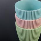 Кашпо пластиковое для цветов «Рифф», 450 мл, цвет МИКС - Фото 5