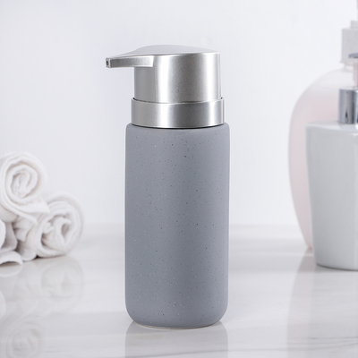 Дозатор для жидкого мыла Доляна «Тринити», 330 мл, цвет серый