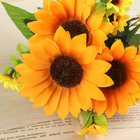 Букет искусственный «Герберы», 27 см, жёлтый - Фото 2