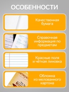 Предметная тетрадь по литературе Calligrata «Предметы», 36 листов, в линейку, со справочным материалом, обложка из мелованного картона - Фото 2