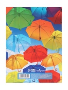 Тетрадь А4, 96 листов в клетку «Зонтики на небе», серые листы (комплект 3 шт) - фото 60891303