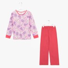 Пижама для девочки, цвет розовый, рост 92 см (26) - Фото 4