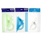 Набор геометрический Calligrata, 4 предмета (линейка 20 см, 2 угольника, транспортир), МИКС - Фото 1