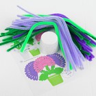 Игрушка из меховых палочек "Букет в горшочке своими руками. Хризантемы" - Фото 4