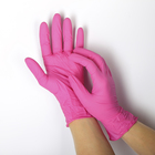Перчатки нитриловые неопудренные, размер М, «Стандарт», 100 шт/уп, цвет розовый - Фото 1