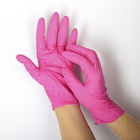 Перчатки нитриловые неопудренные, размер L, «Стандарт», 100 шт/уп, цвет розовый - Фото 1