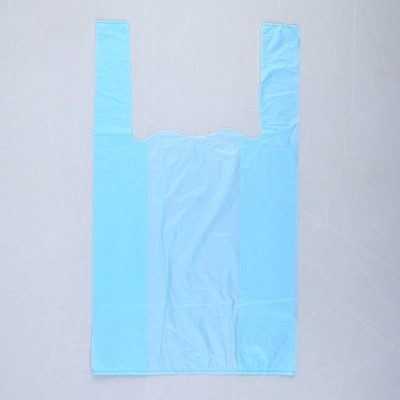 Пакет "Синий", полиэтиленовый, майка, 25 х 45 см, 10 мкм