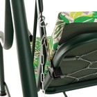 Качели садовые «Панама», 210×142×155 см, максимальная нагрузка 300 кг, зелёные - Фото 11