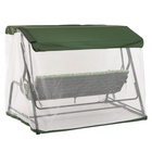 Качели садовые «Панама», 210×142×155 см, максимальная нагрузка 300 кг, зелёные - Фото 13