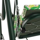 Качели садовые «Панама», 210×142×155 см, максимальная нагрузка 300 кг, зелёные - Фото 14